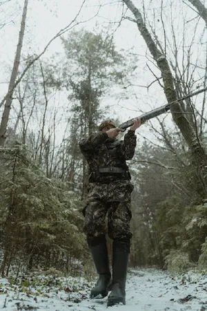 Snowshoes In The Scenic Winter Landscape Wallpaper