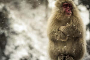 Snowy_ Macaque_ Meditation.jpg Wallpaper