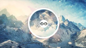 Snowy Mountain Trap Style Logo Wallpaper