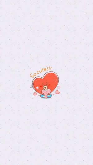 So Cute Tata Bt21 Wallpaper