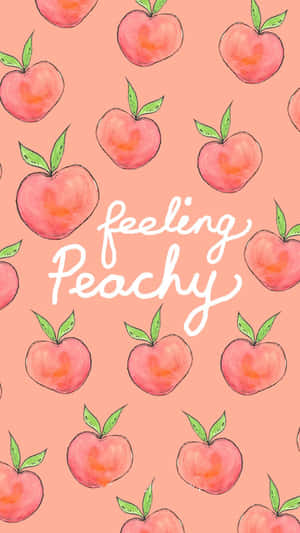 So Soft, So Sweet, So Vintage Peach Wallpaper