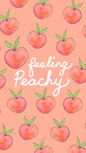 So Soft, So Sweet, So Vintage Peach Wallpaper