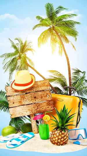 Soak Up The Sun With A Stylish Beach Hat! Wallpaper