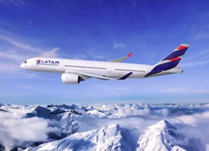 Soaring Latam Airlines Plane Wallpaper