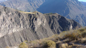 Soaring Peaks Of Colca Canyon, Peru Wallpaper