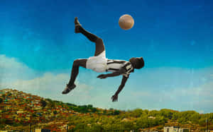 Soccer_ Acrobatics_ Over_ Favela_ Background.jpg Wallpaper