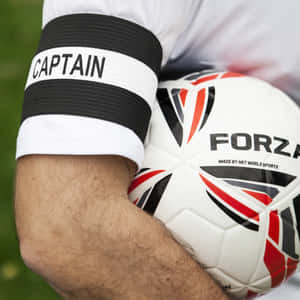 Soccer Captain Armbandand Ball Wallpaper