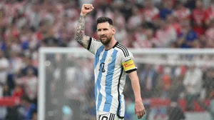 Soccer Captain Celebration Argentina Stripes Wallpaper