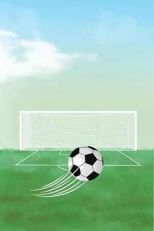 Soccer Goal Illustration Wallpaper
