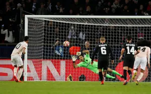 Soccer Goalkeeper Save Attempt Wallpaper