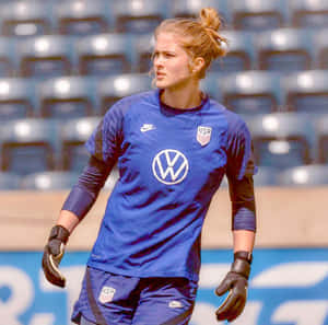 Soccer Goalkeeper Training Session Wallpaper