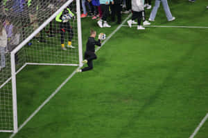 Soccer Goalkeeper Warmup Drill Wallpaper