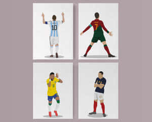 Soccer_ Icons_ Celebration_ Art Wallpaper