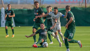 Soccer Match Intensity Luquinhas Wallpaper