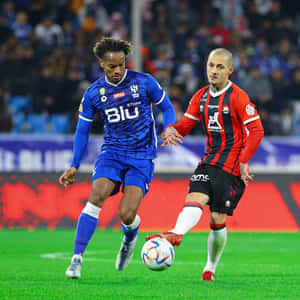 Soccer Match Intensity Wallpaper