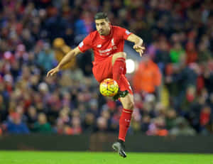 Soccer Midfielder Control Ball Wallpaper