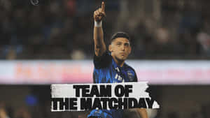 Soccer Player Celebration Teamofthe Matchday Wallpaper