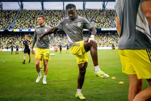 Soccer Player Warm Up Session Wallpaper