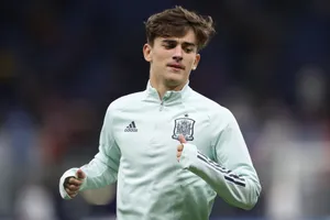 Soccer Player Warming Up Green Kit Wallpaper