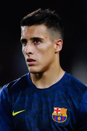 Soccer Playerin F C Barcelona Kit Wallpaper