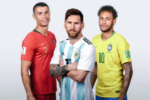 Soccer Stars Portugal Argentina Brazil Jerseys Wallpaper