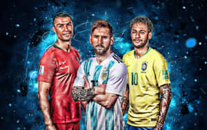 Soccer Stars Triumvirate Artwork Wallpaper