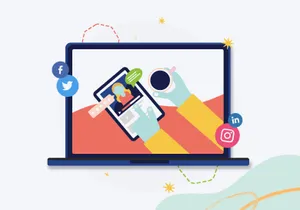 Social Media Engagement Concept Wallpaper