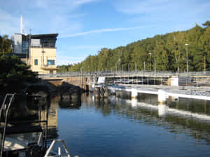 Sodertalje Canal Lock System Wallpaper