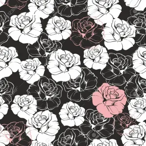 Soft And Bold: The Perfect Color Combination Of Pink, Black And White Wallpaper