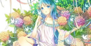 Soft And Delicate Petals Of An Anime Flower. Wallpaper