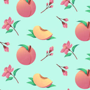 Soft And Succulent Cute Peach Wallpaper