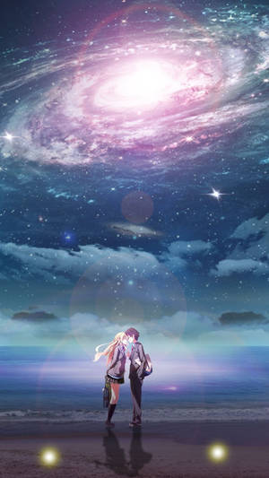 Soft And Tranquil Beauty Of A Galaxy Seen In Your Lie In April Wallpaper