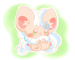 Soft Cinccino Art With Flower Wallpaper