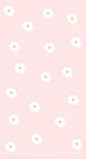 Soft Daisy Pastel Pattern Wallpaper