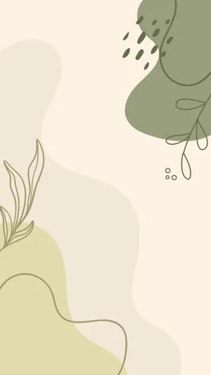 Soft Green Abstract Art Wallpaper