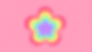 Soft Pastel Rainbow Flower Wallpaper