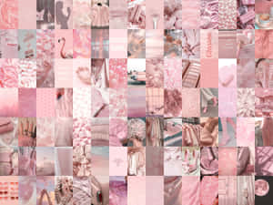 Soft Pink Aesthetic Collage Wallpaper