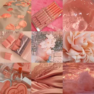 Soft Pink Aesthetic Collage Wallpaper