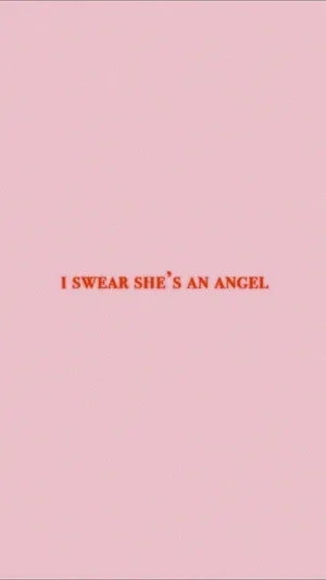 Soft Pink Angel Quote_ Background Wallpaper