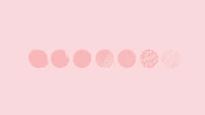 Soft Pink Circles Texture Background Wallpaper