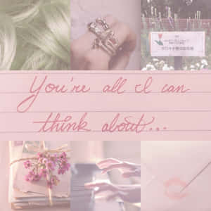 Soft_ Pink_ Collage_ Aesthetic Wallpaper