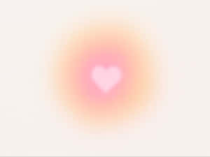 Soft Pink Heart Aura Wallpaper