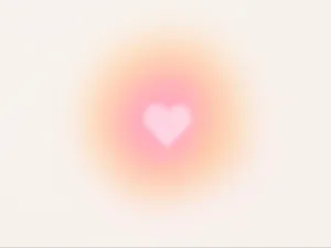 Soft Pink Heart Aura Wallpaper