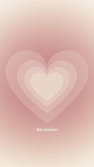 Soft Pink Heart Aura Valentine Wallpaper