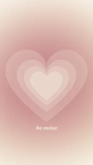 Soft Pink Heart Aura Valentine Wallpaper