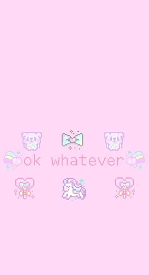 Soft Pink Pixel Art Aesthetic.png Wallpaper