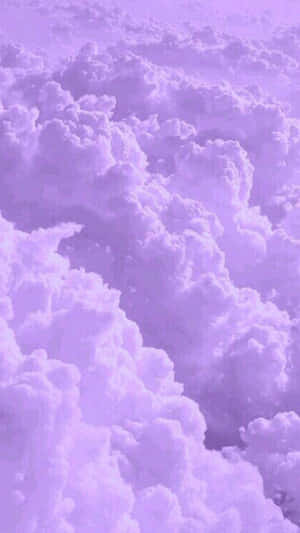 Soft Purple Clouds Aesthetic Wallpaper