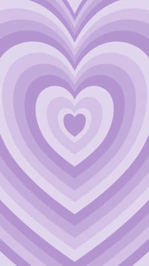 Soft Purple Heart Pattern Wallpaper