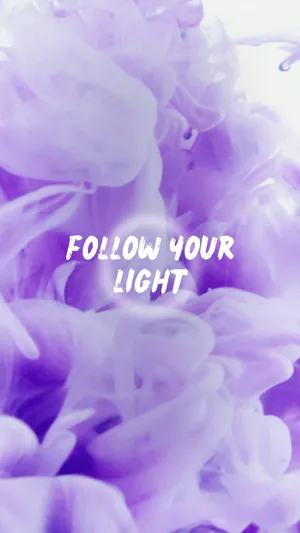 Soft Purple Inspirational Quote Wallpaper