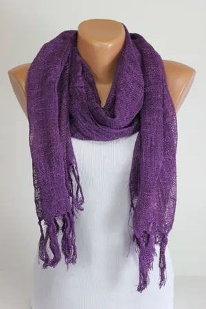 Soft Purple Scarf - Style Your Fall Look Wallpaper